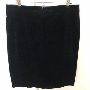 J. Crew Corduroy Pencil Skirt in Navy